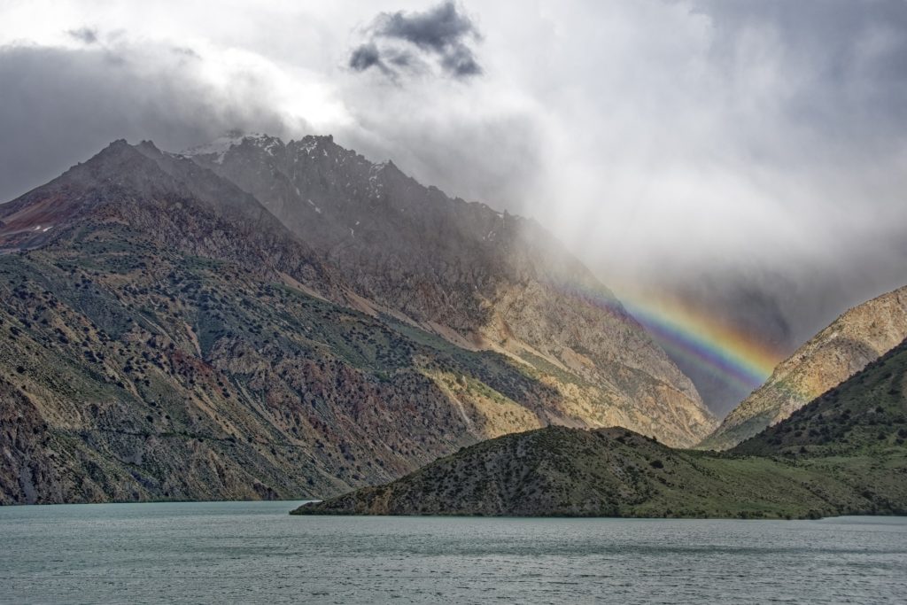 Rainbow at Iskanderkul, Tajikistan